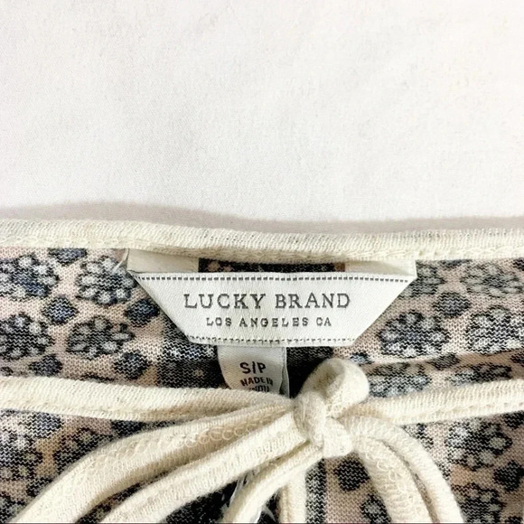 NWT Lucky Brand Linen Blend Petite Peasant Tip - Picture 4 of 6